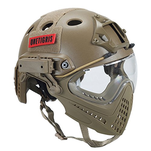 OneTigris Taktische Helm mit Maske und...